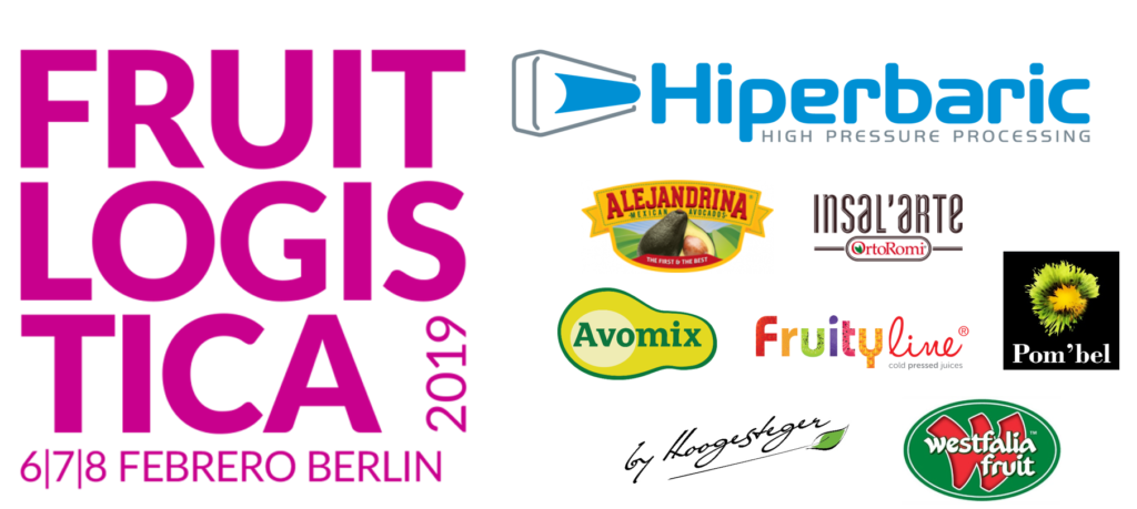 Clientes de la tecnología HPP en Fruit Logistica 2019 Clientes de Hiperbaric en Fruit Logistica 2019