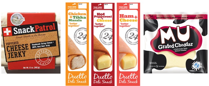 Imagen 3. Ejemplos de snacks de queso suave y queso semicurado comercializados en el pasado. Imagen 3. Ejemplos de snacks de queso suave y queso semicurado comercializados en el pasado.