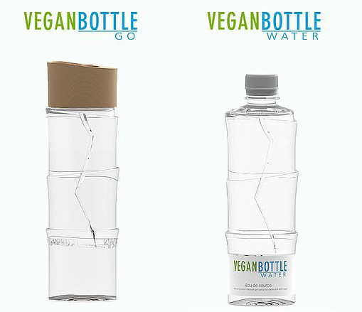"Botella vegana" biodegradable de Lyspackaging "Botella vegana" biodegradable de Lyspackaging