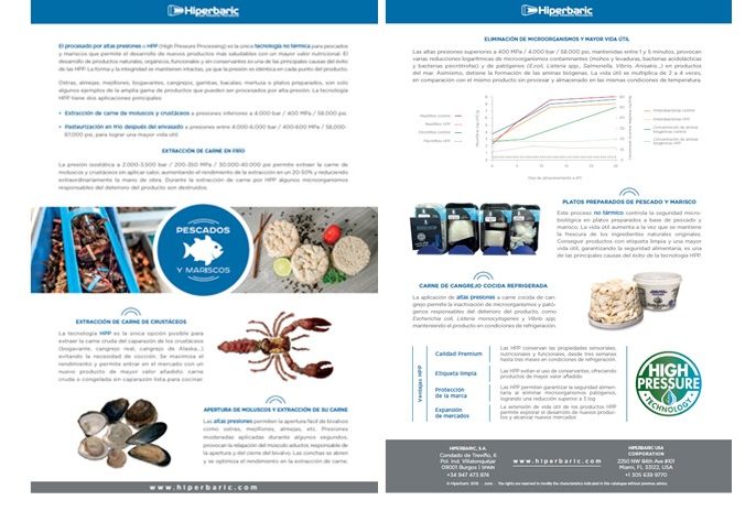 Consulta nuestro flyer para conocer más acerca de las ventajas de aplicar HPP a los productos del mar. Consulta nuestro flyer para conocer más acerca de las ventajas de aplicar HPP a los productos del mar.