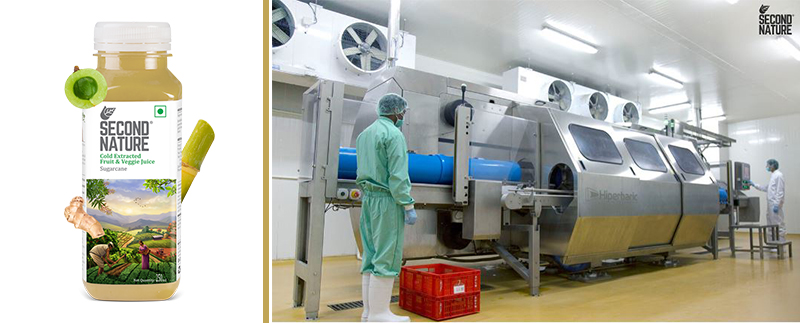 Figure 4: Sugarcane juice commercialized by Second Nature, and their HPP Hiperbaric machine facilities. Figure 4: Sugarcane juice commercialized by Second Nature, and their HPP Hiperbaric machine facilities.